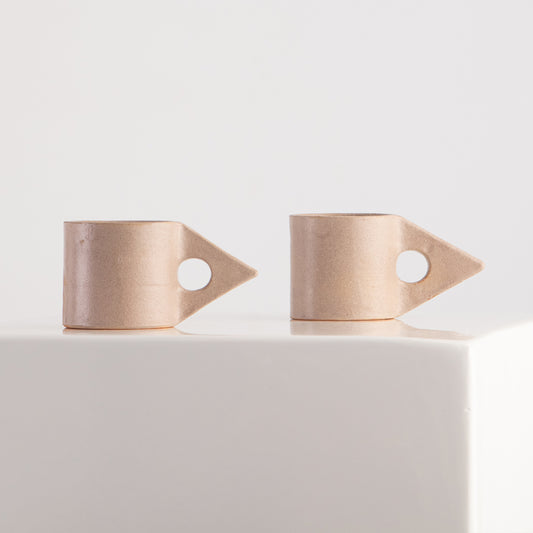 triangle tea cup set